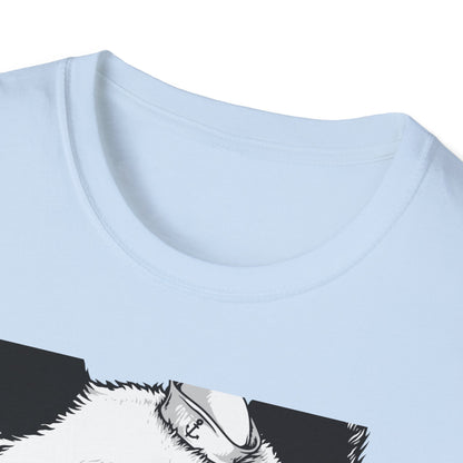 Fierce Sailor Panda T-Shirt | Unique Nautical Roaring Animal Graphic Tee for Bold Style