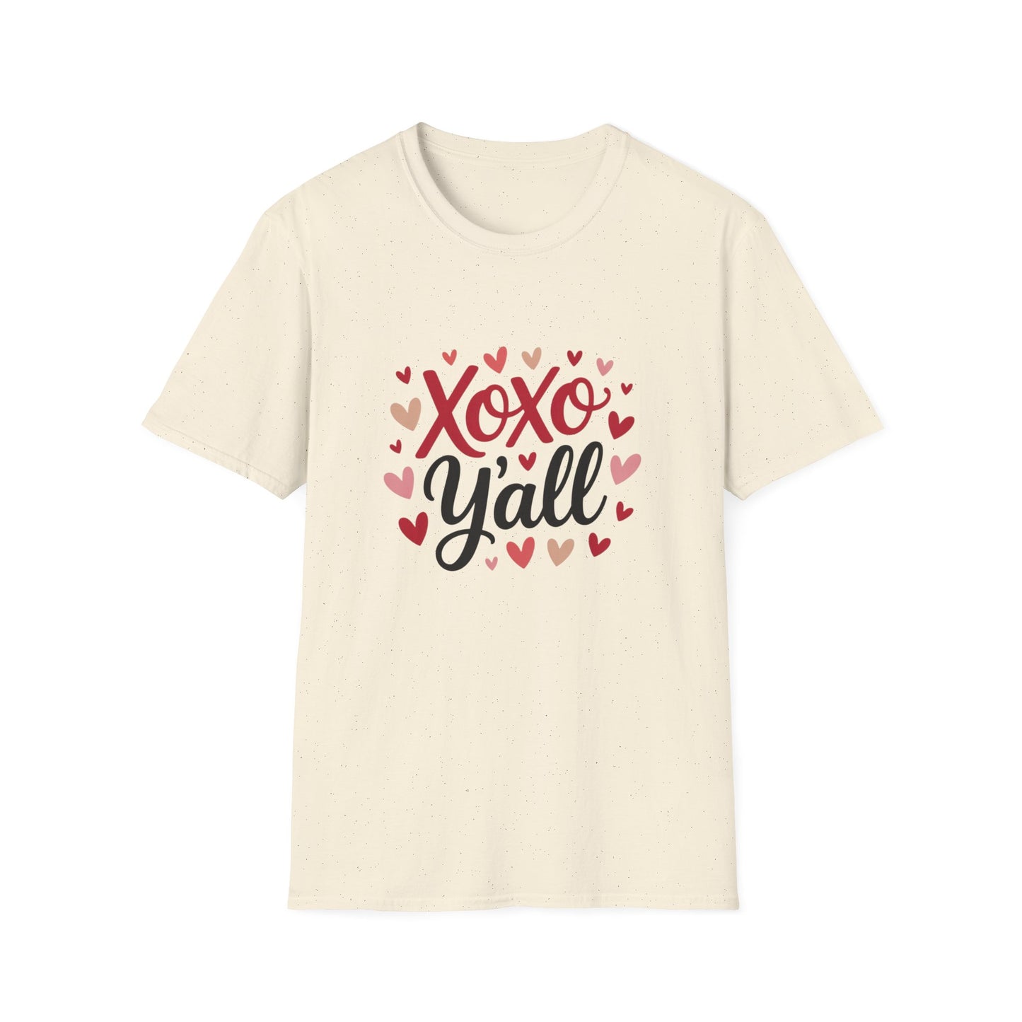 Charming Xoxo Y'all Hearts T-Shirt | Sweet Southern Love Tee | Perfect Valentine's Day Gift for Her