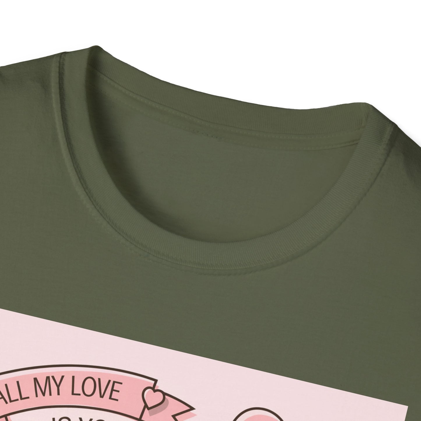 Charming 'All My Love Is Yours' Valentine's Day T-Shirt | Heart Balloon & Gift Boxes Tee | Romantic Gift Apparel