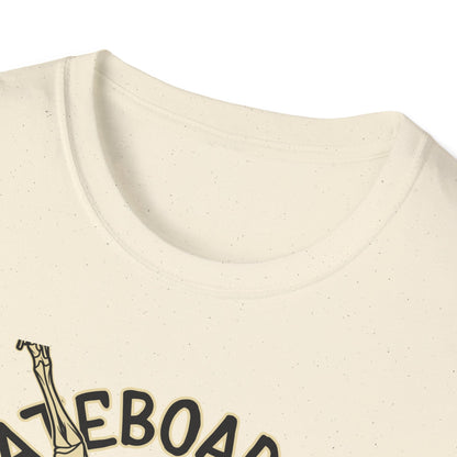 Vintage Skateboarding Skeleton T-Shirt | "Live Fast Die Young" Retro Skater Tee for Edgy Style
