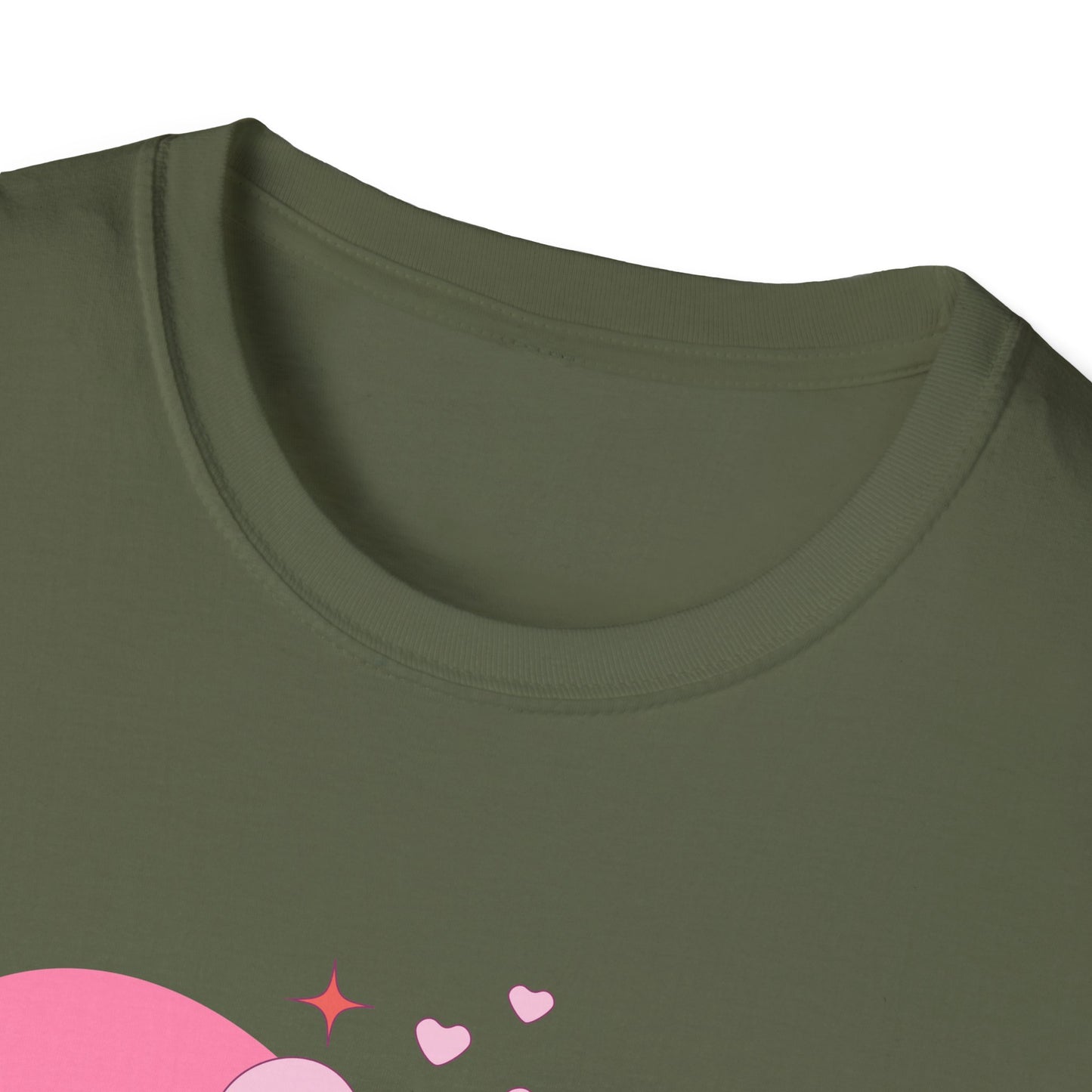Loved Pink Heart T-Shirt | Trendy Aesthetic Graphic Tee for Women | Cute Self-Love & Valentine's Day Gift