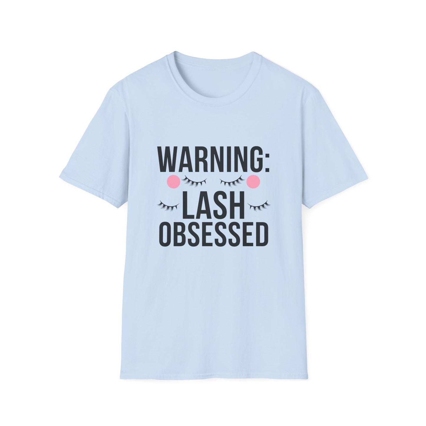 WARNING: Lash Obsessed T-Shirt | Trendy Eyelash Beauty Tee for Makeup Lovers & Lash Artists | Perfect Gift