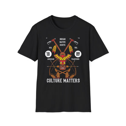 Majestic Native American Heritage T-Shirt - Tribal Totem & Warrior Symbols | Authentic Indigenous Culture Apparel