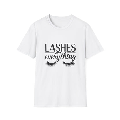LASH Over Everything T-Shirt | Stunning Eyelash Lover Tee for Makeup Artists & Glam Queens