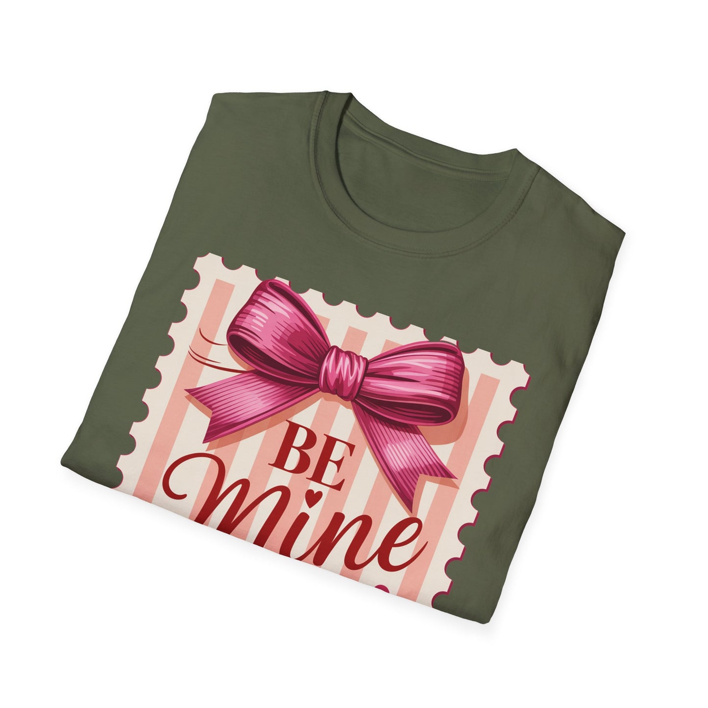 Charming Be Mine Valentine T-Shirt | Pink Bow & Hearts Design | Sweet Love Gift | Express Your Affection!