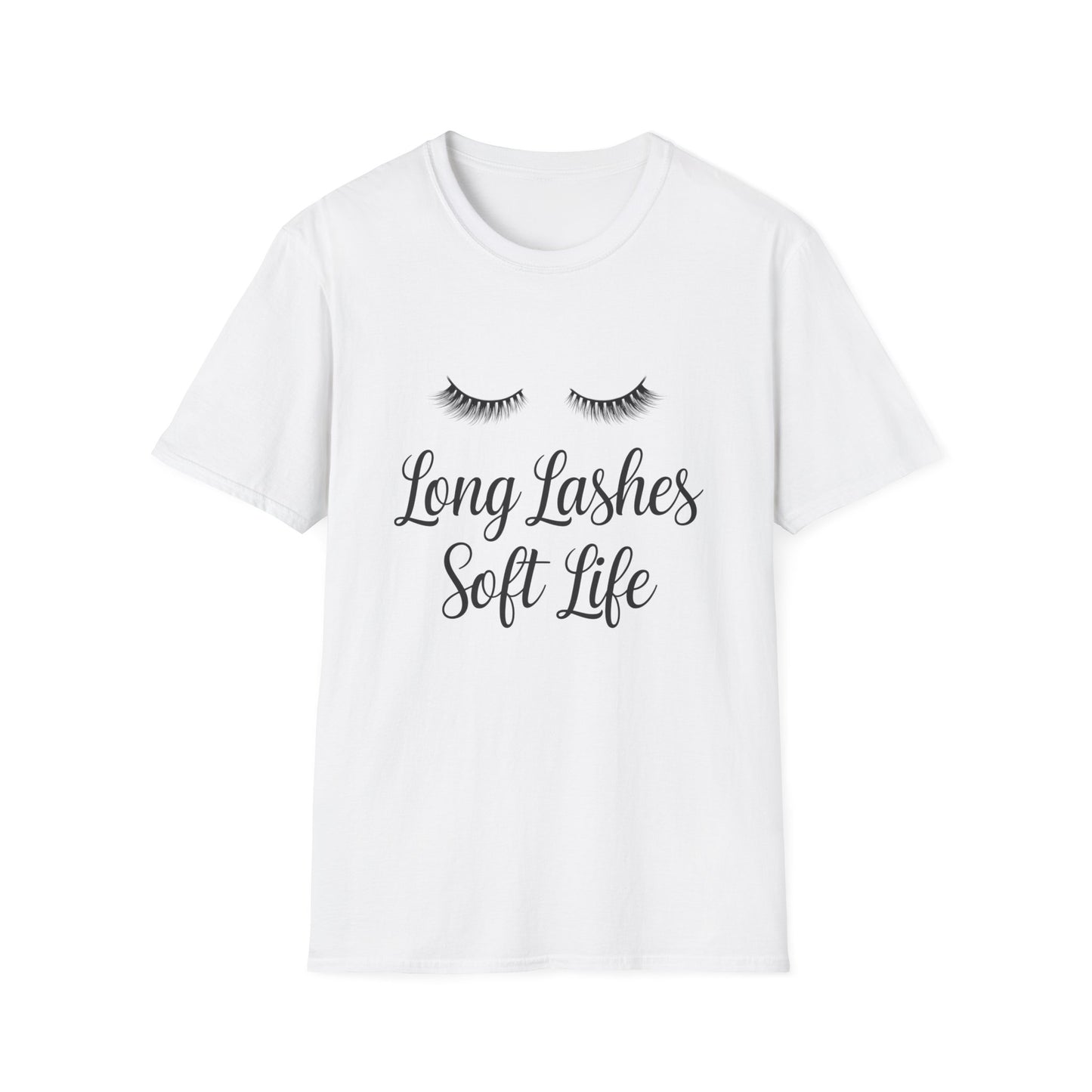 Long Lashes Soft Life T-Shirt - Chic False Eyelash Beauty Tee for Women | Effortless Glamour & Comfort Fashion