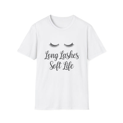Long Lashes Soft Life T-Shirt - Chic False Eyelash Beauty Tee for Women | Effortless Glamour & Comfort Fashion