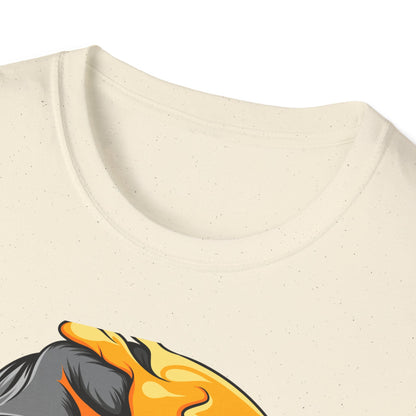 Bold Melting Skull Emoji T-Shirt | Edgy Dripping Face with Cool Glasses | Unique Trendy Tee for Halloween & Streetwear Lovers