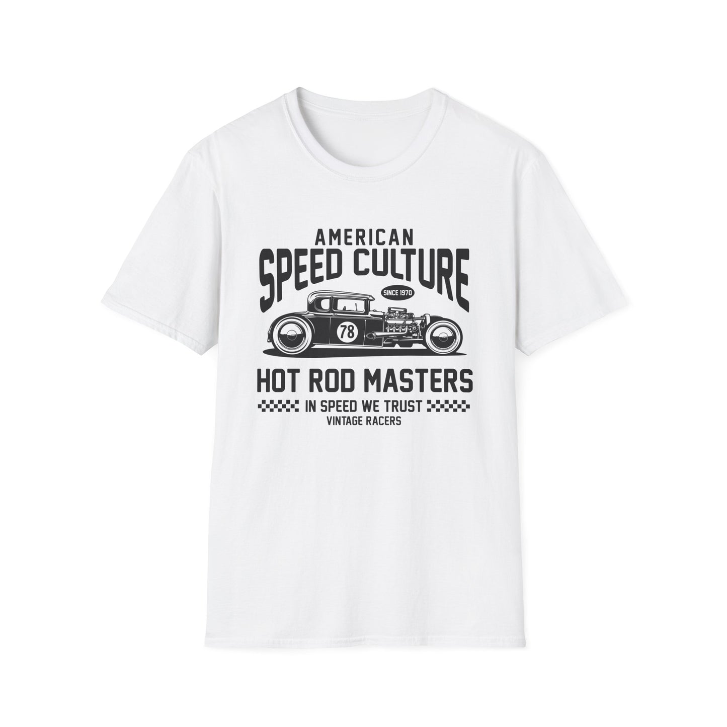 Legendary Hot Rod Masters T-Shirt | American Speed Culture Since 1970 Vintage Race Car Tee | Classic Car Enthusiast Gift