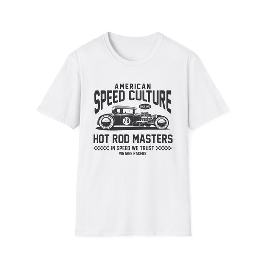 Legendary Hot Rod Masters T-Shirt | American Speed Culture Since 1970 Vintage Race Car Tee | Classic Car Enthusiast Gift
