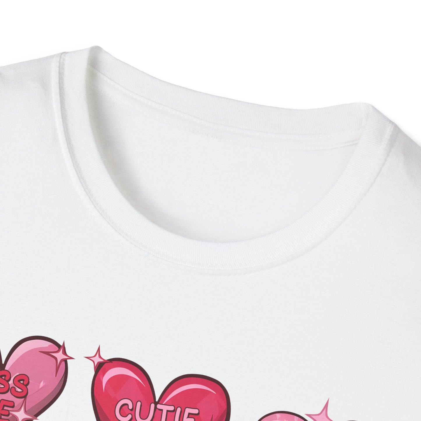 Charming Sweetheart Candy Hearts T-Shirt | Iconic Valentine's Day Love Messages Tee for Couples & Friends