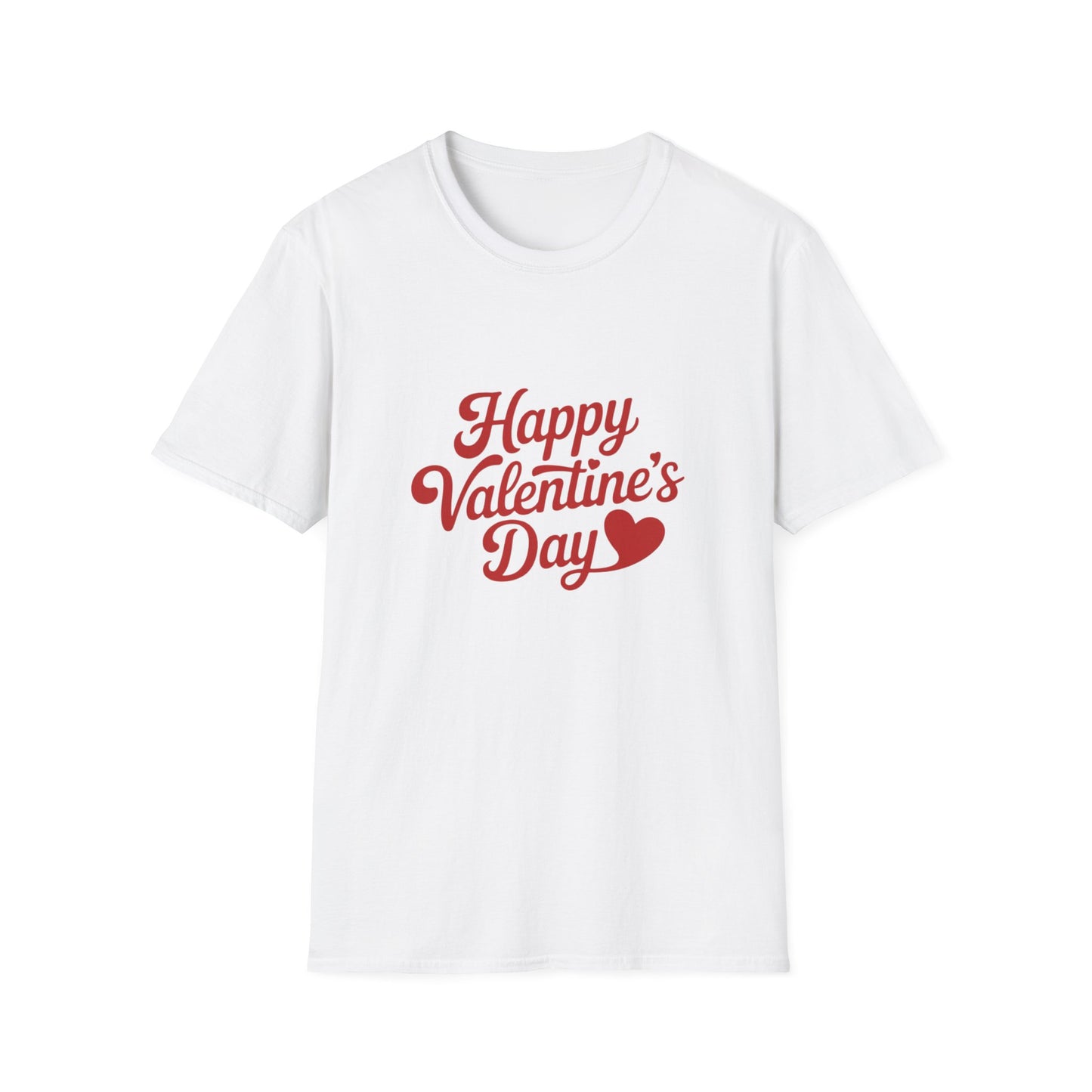 Sweet Happy Valentine's Day T-Shirt | Romantic Heart Script Tee for Couples & Loved Ones | Perfect Love Gift