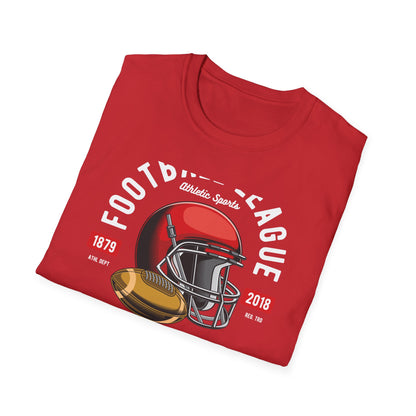 Classic National Football T-Shirt - Vintage Helmet & Ball Design - Essential Game Day Fan Gear | Ultimate Sports Lover Gift