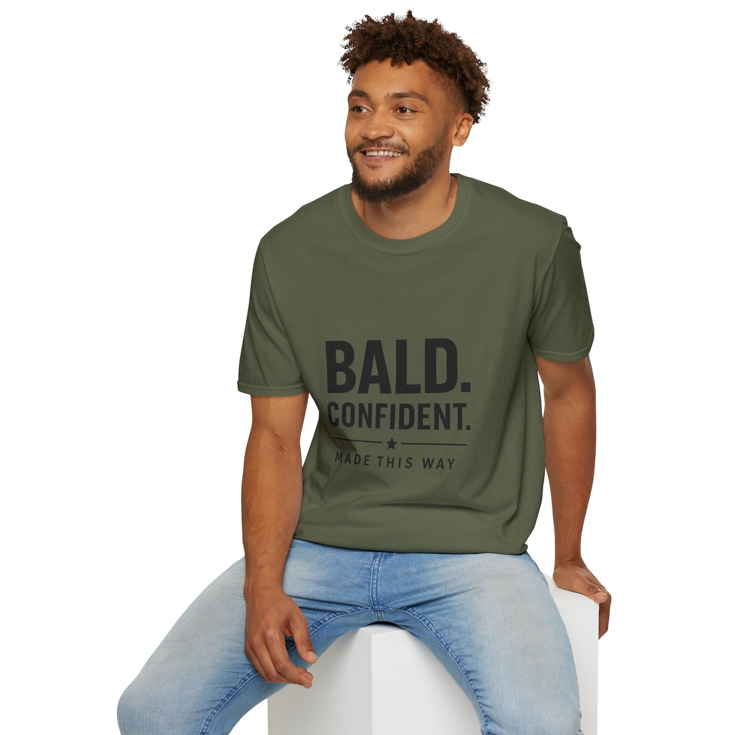 Bald Confident Made This Way T-Shirt