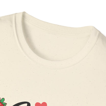 Sweet Valentine's Gift Box T-Shirt with Hearts & Strawberries | Adorable Romantic Tee for Her | Perfect Love Anniversary Apparel
