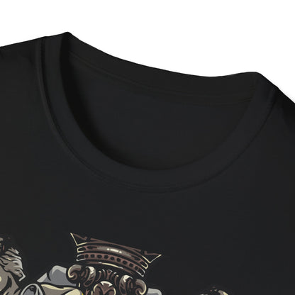 Majestic Divine Sun Bearer T-Shirt | Regal Classical Art Tee | Unique Statement Graphic for Art Lovers & Seekers of Power