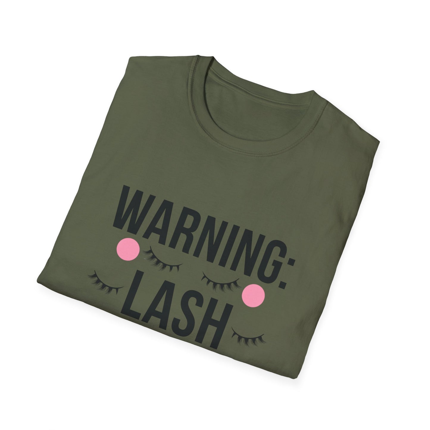WARNING: Lash Obsessed T-Shirt | Trendy Eyelash Beauty Tee for Makeup Lovers & Lash Artists | Perfect Gift