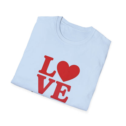 Radiant LOVE Heart Valentines T-Shirt | Sweet Romantic Gift Tee for Couples & Loved Ones | Express Your Affection!