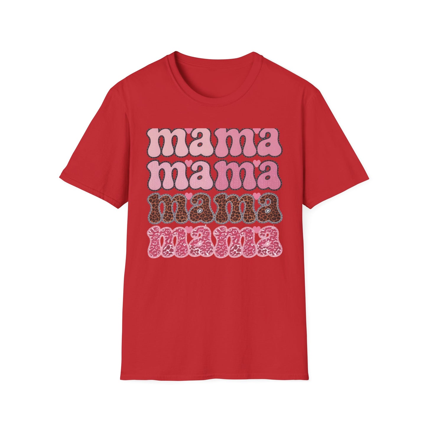 Groovy Mama T-Shirt | Retro Pink & Leopard Print Styles for Trendy Moms | Perfect Mother's Day Gift Tee