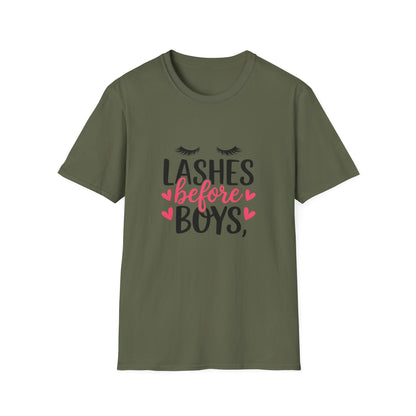 Charming 'Before' T-Shirt | Women's Getting Ready Tee with Eyelashes & Hearts | Perfect Bachelorette & Bridal Gift