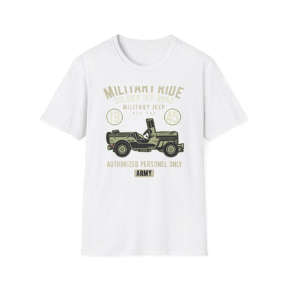 Awesome Vintage Military Jeep 1945 T-Shirt | Soldier Off-Road Army Graphic Tee for Veterans & History Buffs