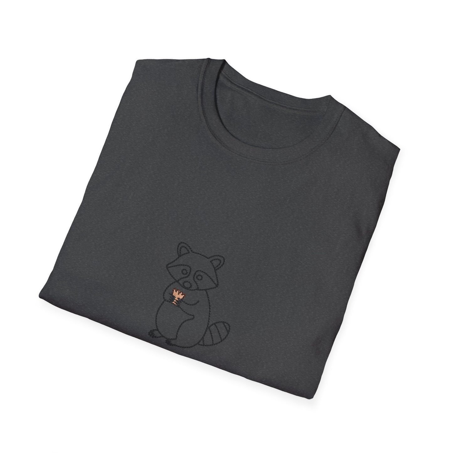 Hilarious "Snack Powered Human" Raccoon T-Shirt - Cute Animal Tee for Foodies & Snack Lovers. Must-Have Funny Graphic Tee!