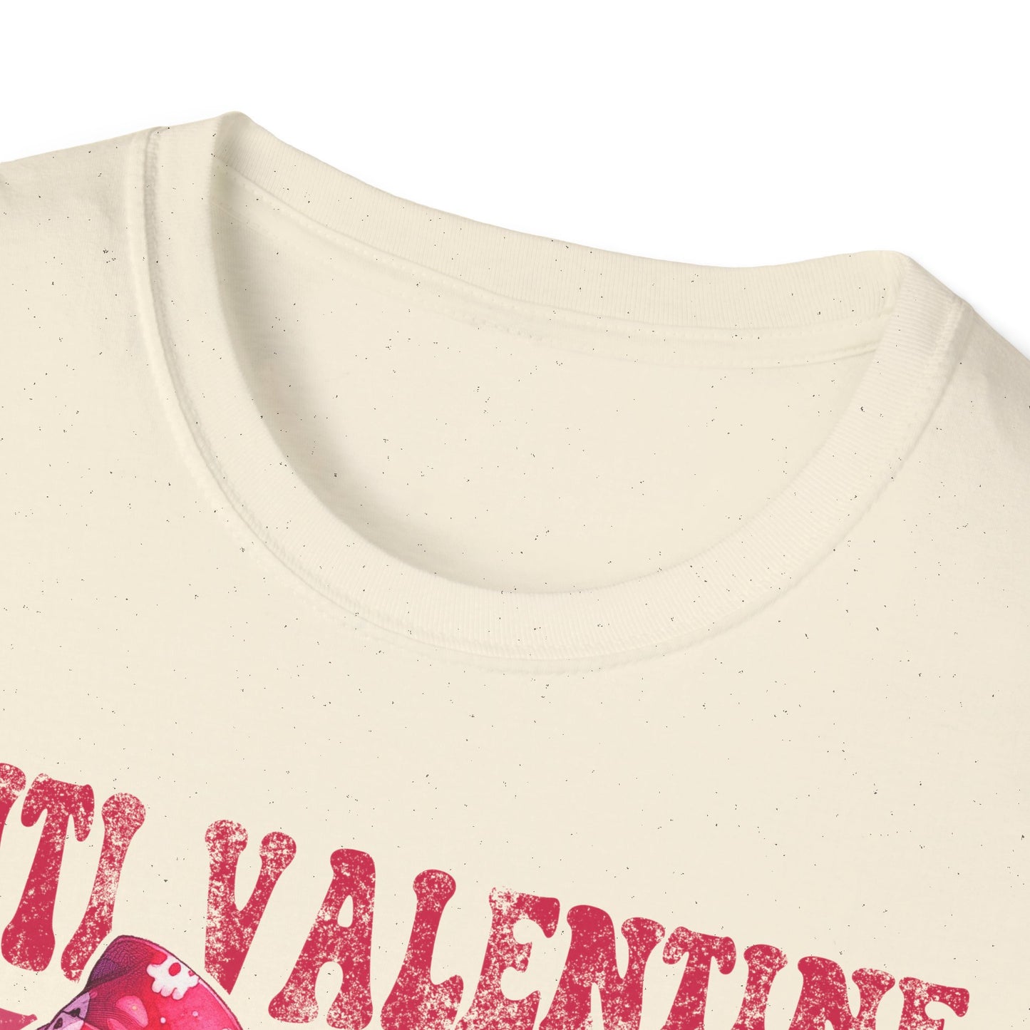 Sassy Anti Valentine's Club T-Shirt: Edgy Pink Skull Bow Tee | Unique Valentine's Day Rejection & Goth Aesthetic Statement Top