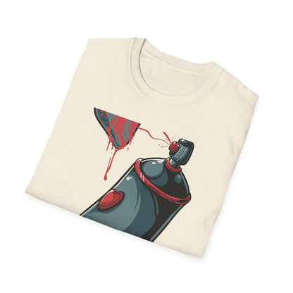 Expressive Graffiti Love T-Shirt | Spray Paint Heart Urban Art Tee | Bold Street Style Graphic for Artists
