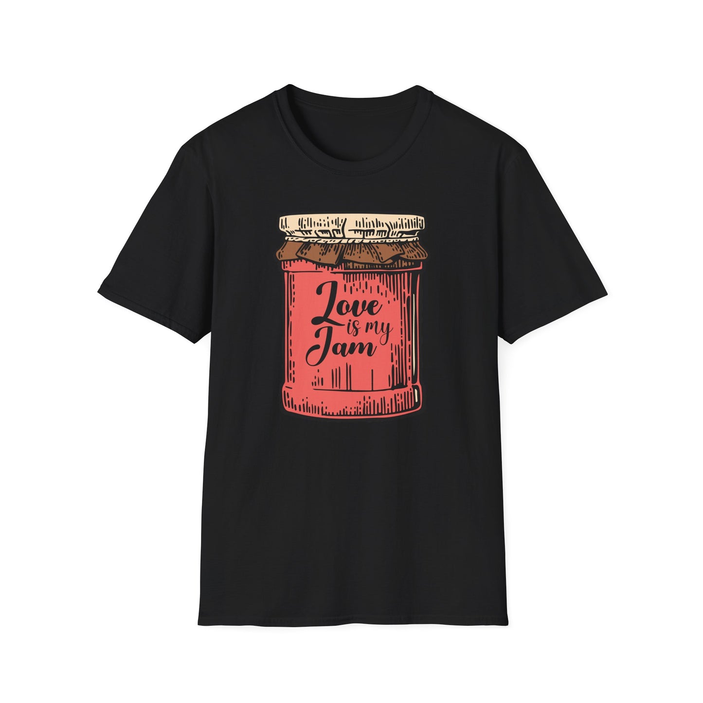 Adorable "Love is my Jam" Jar T-Shirt | Sweet Romantic Tee Gift for Her | Unique Vintage Style Valentine's Day Shirt