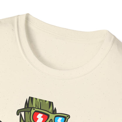 Epic 420 Stoner Leaf T-Shirt - Funny Cartoon Weed Character Bong Tee - Rad Cannabis Culture Gift for Men & Women