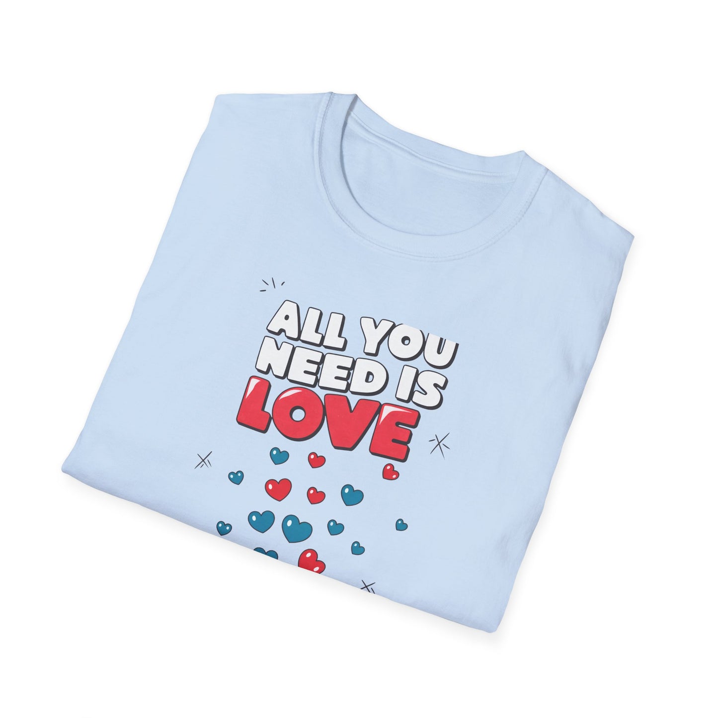 Cute All You Need Is Love T-Shirt | Sweet Heart Gift Box Tee | Romantic Valentine's Day Outfit | Adorable Love Statement Top