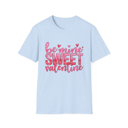 Adorable Be Mine Sweet Valentine T-Shirt | Charming Pink Hearts & Glitter Love Tee - Perfect Valentine's Gift