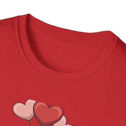 Charming Valentine Gnome Love T-Shirt | Cute Heart Design & Polka Dot Hat | Sweet Holiday Gift for Her