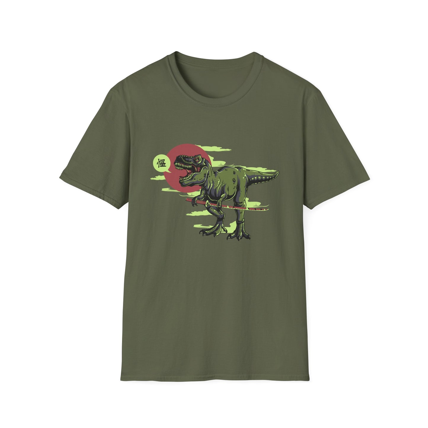 Epic Samurai T-Rex T-Shirt | Fierce Dinosaur Katana Japanese Style Tee | Unique Dino Lover Gift