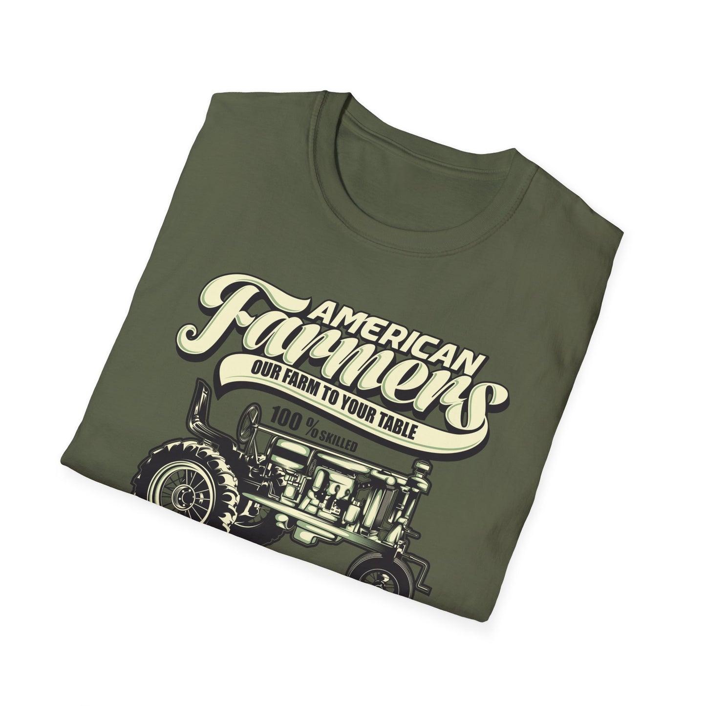 Dedicated American Farmers T-Shirt | Vintage Tractor Farm Life Tee | 'I Stop When I'm Done' Hard Work Agriculture Shirt Gift