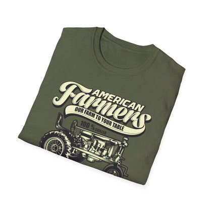 Dedicated American Farmers T-Shirt | Vintage Tractor Farm Life Tee | 'I Stop When I'm Done' Hard Work Agriculture Shirt Gift