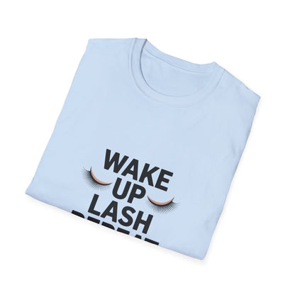Wake Me Up For Beauty T-Shirt | Dreamy Lashes Graphic Tee | Chic Self-Care Fashion for Her
