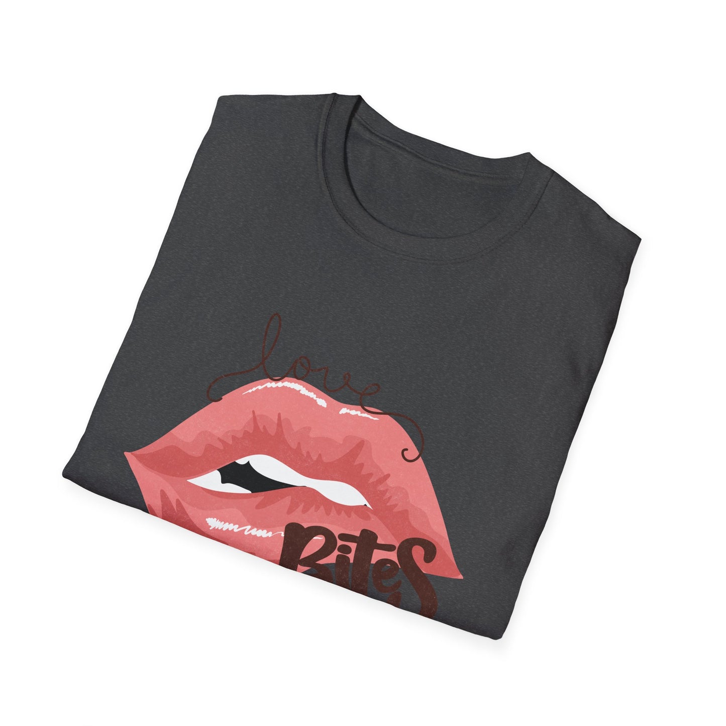 Irresistible Love Bites Lips T-Shirt | Trendy Women's Graphic Tee | Fierce & Chic Statement Top for Her