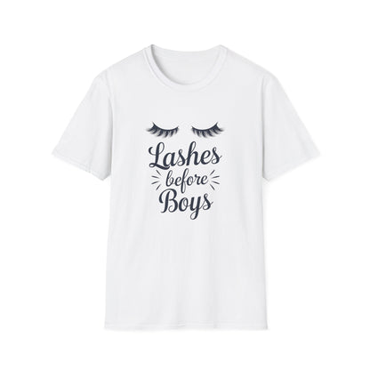 Fabulous Lashes Before Boys T-Shirt | Sassy Beauty Lover Tee | Chic Women's Empowering Gift