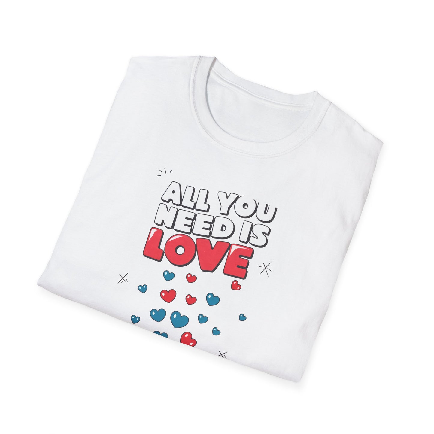 Cute All You Need Is Love T-Shirt | Sweet Heart Gift Box Tee | Romantic Valentine's Day Outfit | Adorable Love Statement Top