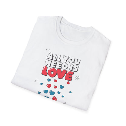Cute All You Need Is Love T-Shirt | Sweet Heart Gift Box Tee | Romantic Valentine's Day Outfit | Adorable Love Statement Top