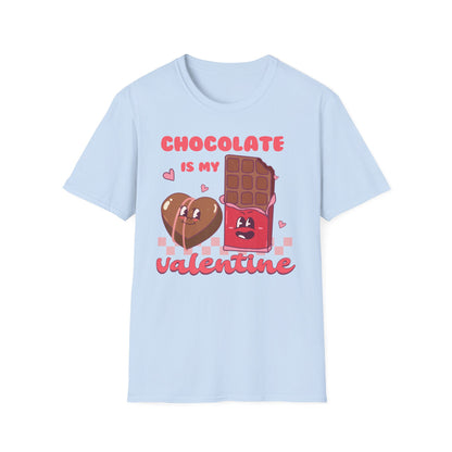 Charming 'Chocolate Is My Valentine' T-Shirt | Funny Retro Candy Lover Tee for Valentine's Day | Sweet Gift!