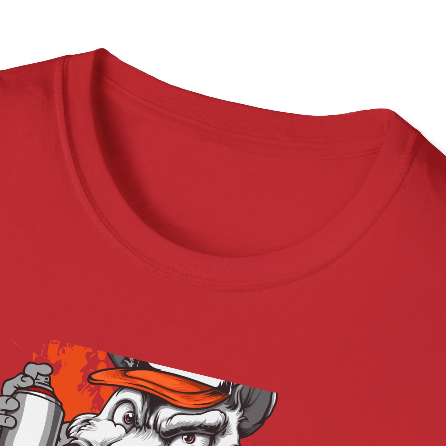 Unleash Your Inner Rebel: Epic Graffiti Rat T-Shirt - Bold Street Art Rodent Design with Spray Can for Urban Style
