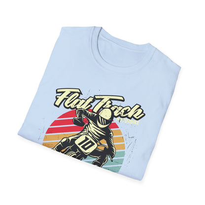 Vintage Flat Track Motorbike T-Shirt | Retro Dirt Bike Racer Tee | Awesome Adrenaline Seeker Gift