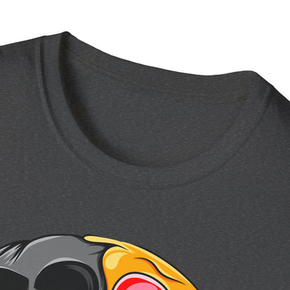 Unique Broken Heart Skull Emoji T-Shirt | Edgy Melted Sad Face Graphic Tee | Expressive Streetwear Statement