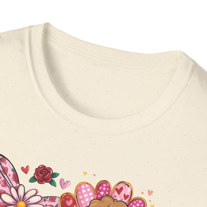 Adorable Valentine's Cupid & Love Heart T-Shirt - Sweet Roses & Bows Tee for Her | Perfect Romantic Gift