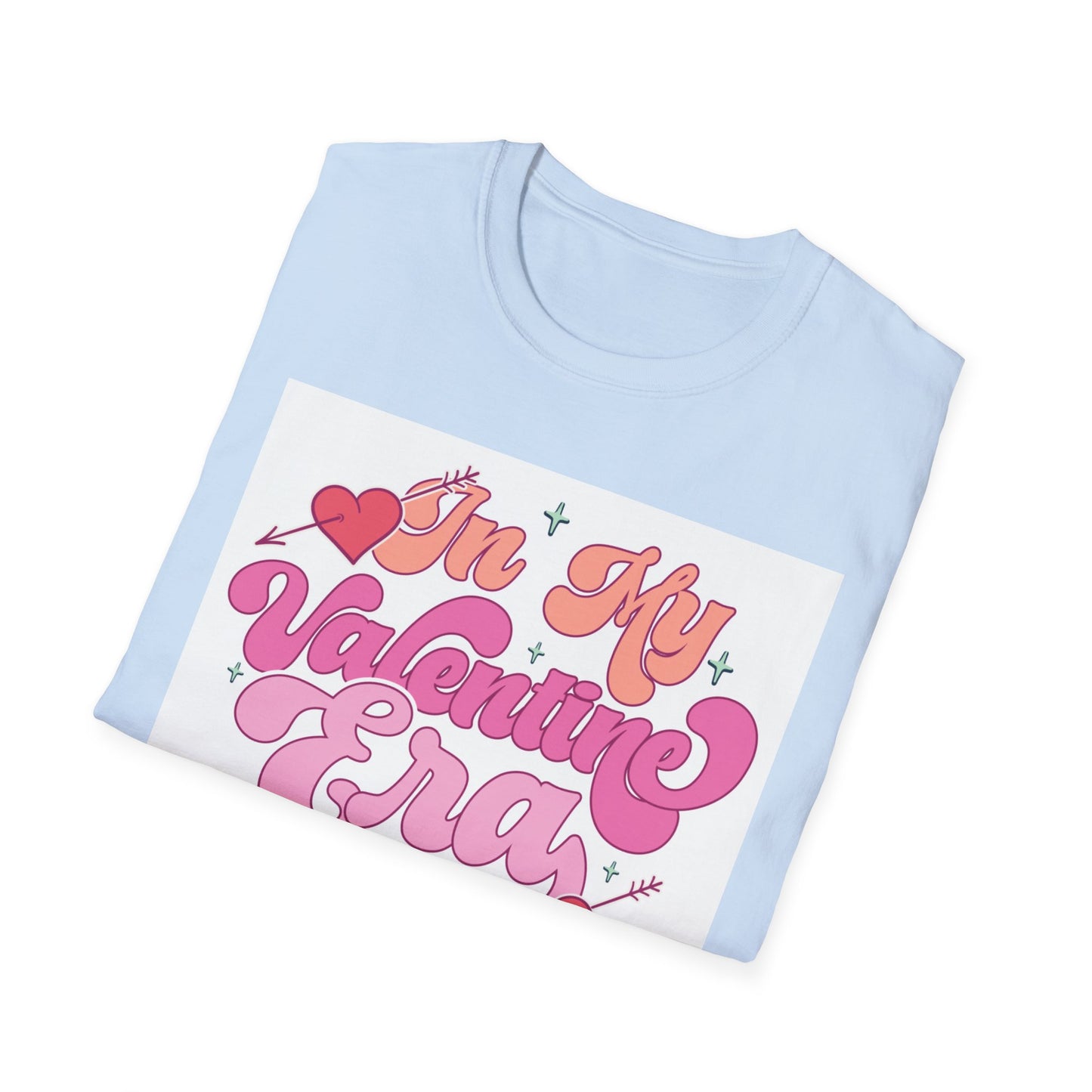 Adorable "In My Valentine Era" T-Shirt | Retro Groovy Love Heart Tee for Women & Girls | Trendy Valentine's Day Gift