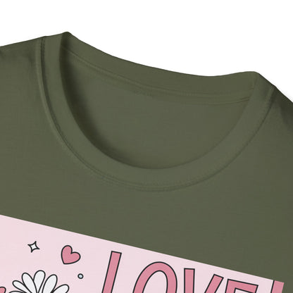 Love You Forever Floral T-Shirt | Romantic Valentine's Day Tee | Sweet Anniversary Gift for Her
