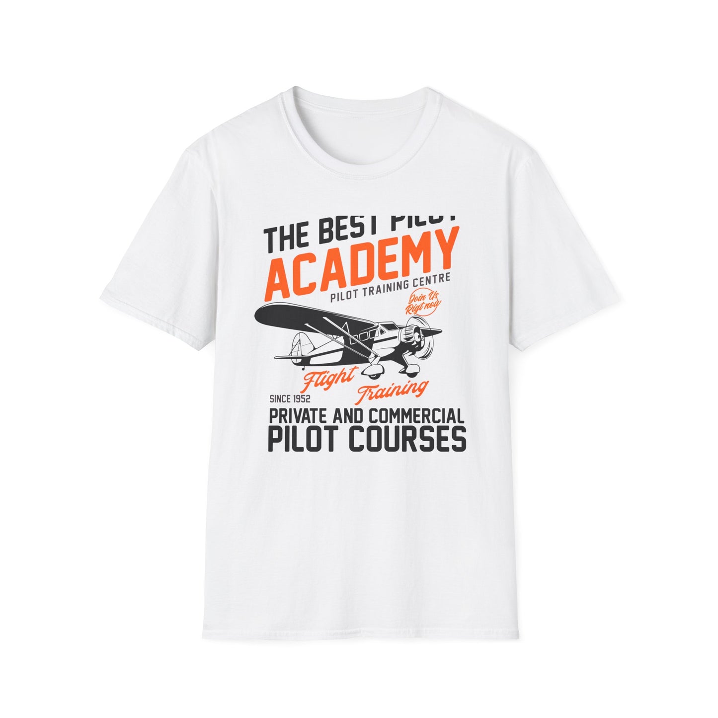 Epic Pilot Academy Vintage Airplane T-Shirt | Best Flight Training Enthusiast Tee | Classic Aviation Gift Since 1952