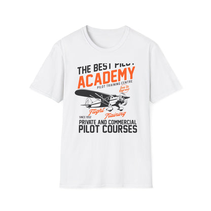 Epic Pilot Academy Vintage Airplane T-Shirt | Best Flight Training Enthusiast Tee | Classic Aviation Gift Since 1952